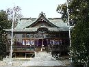 羽咋神社境内から見た拝殿正面を撮影した画像