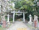 須須神社石燈篭と石造狛犬と石鳥居